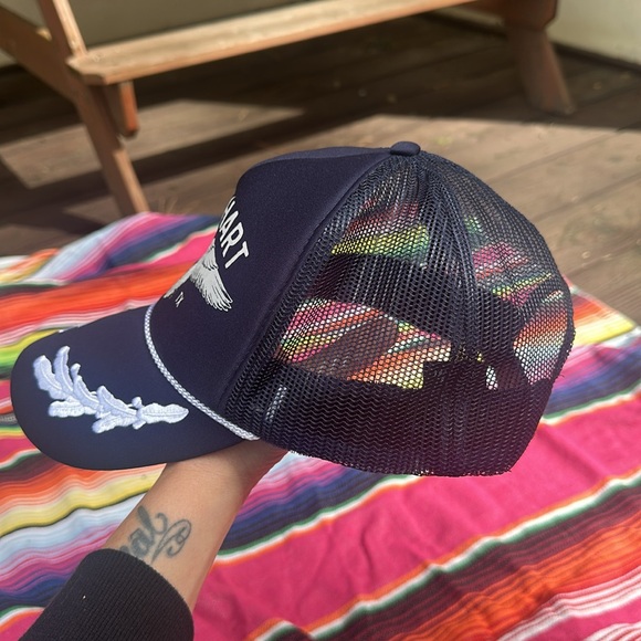 Ascot and Hart Navy Trucker Hat - Picture 2 of 3